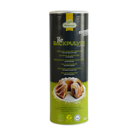 Bakepulver m/ tartarkrem, 1 kg, økologisk, Bioreal