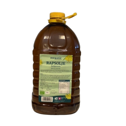 Norganic rapsolje kaldpresset 5 liter økologisk