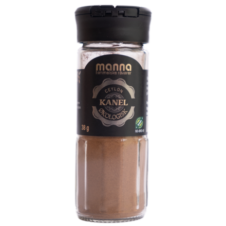 Kanel Ceylon, malt, 38 g, økologisk, Manna