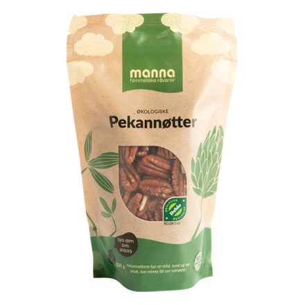 Pekannøtter, 200 g, økologisk, Manna
