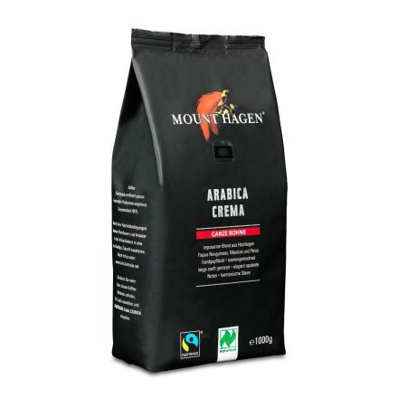 Kaffe, Arabica Crema,1 kg, økologisk, Mount Hagen