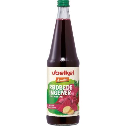 Rødbetejuice m/ingefær, 0,7 l, økologisk, Voelkel