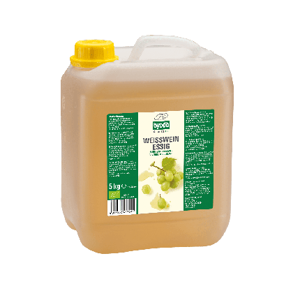 Hvitvinseddik, 5 l, økologisk, Byodo