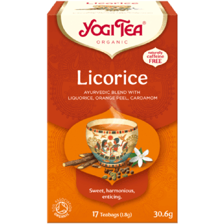 Licorice te, 17 poser, økologisk, Yogi Tea 