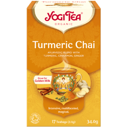 Turmeric Chai te, 17 poser, økologisk, Yogi Tea