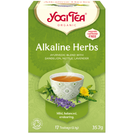Alkaline Herbs te, 17 poser, økologisk, Yogi Tea