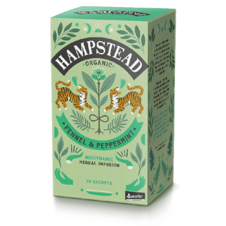 Fennel & Peppermint te, 20 poser, økologisk, Hampstead