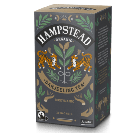 Darjeeling te,20 poser, økologisk, Hampstead 