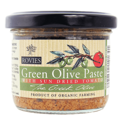 Olivenpuré m/tomat,180 g, økologisk, Rovies