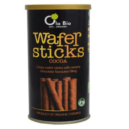 Vaffelkjeks kakao, 140 g, økologisk