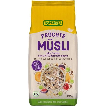 Müsli frukt, 750 g, økologisk, Rapunzel