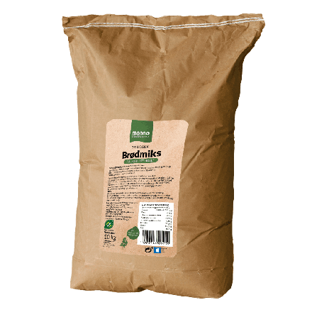 Brødmiks, fullkorn, 10 kg, økologisk, Manna