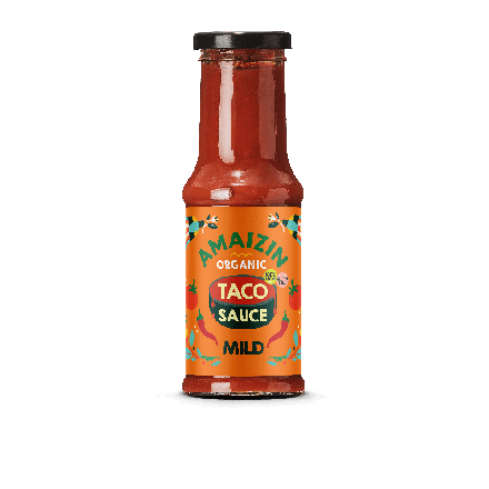 Tacosaus mild, 220 g, økologisk, Amaizin