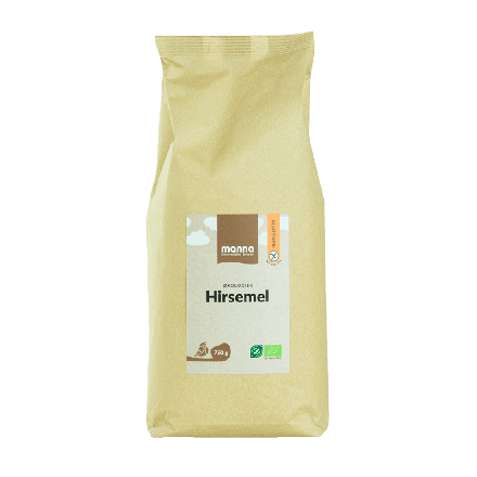 Hirsemel, glutenfri, 750 g, økologisk, Manna