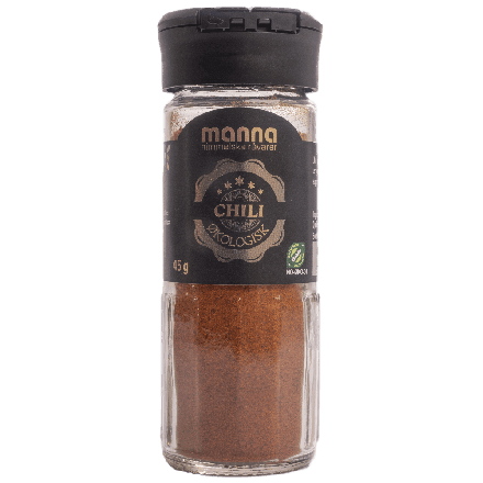Chili, malt, 45 g, økologisk, Manna