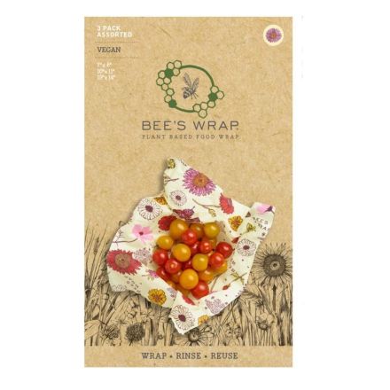 BeesWrap -  Multipack 3 ark, vegan, Meadow Magic