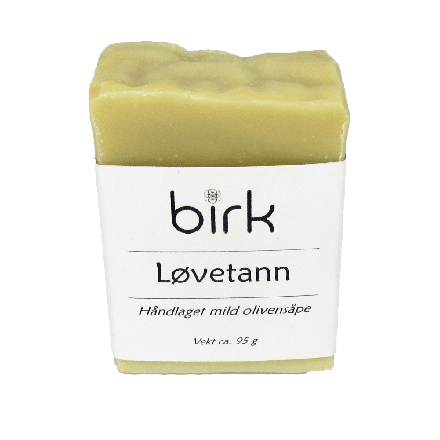 Såpestykke, løvetann, 95 g, Birk