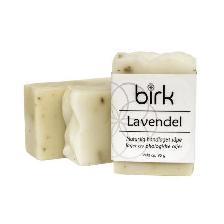 Såpestykke, lavendel, 95 g, Birk
