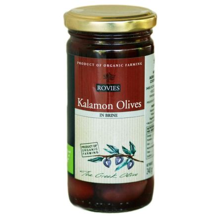 Oliven Kalamata, 220 g, økologisk, Rovies