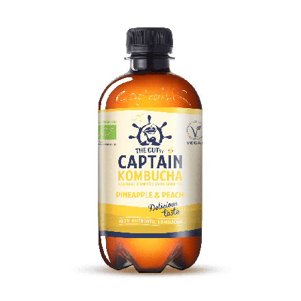 Pineapple, 400 ml, økologisk, Captain Kombucha