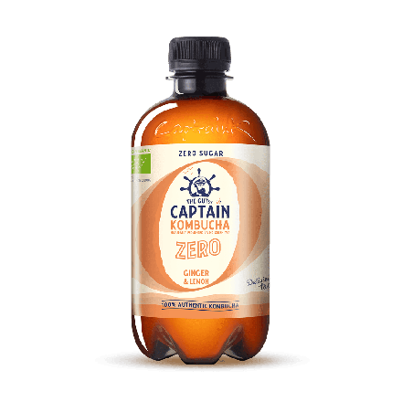 Ginger Zero, 400 ml, økologisk, Captain Kombucha