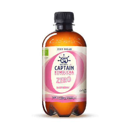 Raspberry Zero, 400ml, økologisk, Captain Kombucha