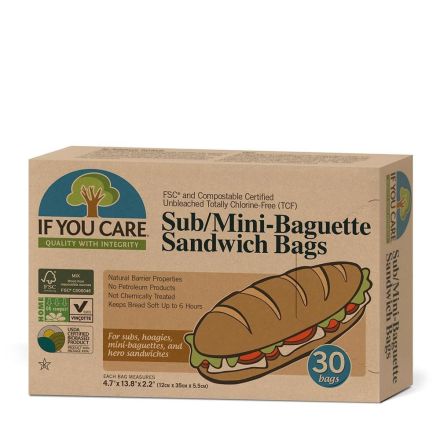 Minibaguette Sandwichbags, ubleket, If You Care