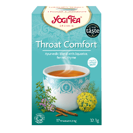 Throat comfort te, 17 poser, økologisk, Yogi Tea