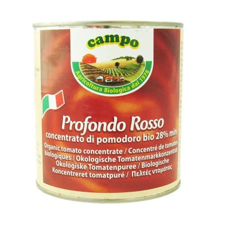 Tomatpuré 28%, 800g, økologisk, Campo