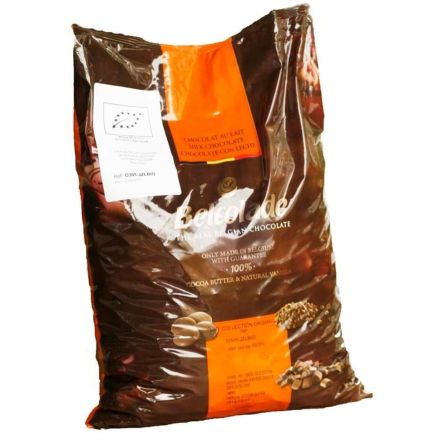 Melkesjokolade, 39%,15 kg, økologisk, Belcolade
