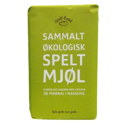 Speltmel, sammalt, 1 kg, økologisk, Godt Brød