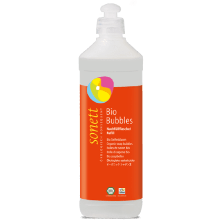 Såpebobler, refill, 0,5 l, økologisk, Sonett