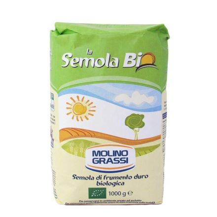 Durumhvete, semolina, økologisk,1kg, Molino Grassi