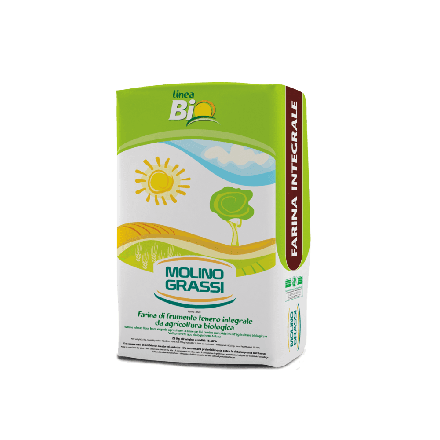 Hvetemel, sammalt grov, økologisk, 25 kg